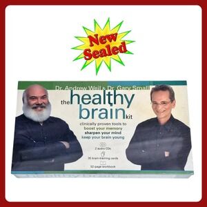 Sounds True Healthy Brain Kit Andrew Weil Gary Small NEW‎ Sealed CD Cards